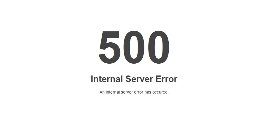 3. خطای ۵۰۰ یا Internal Server Error